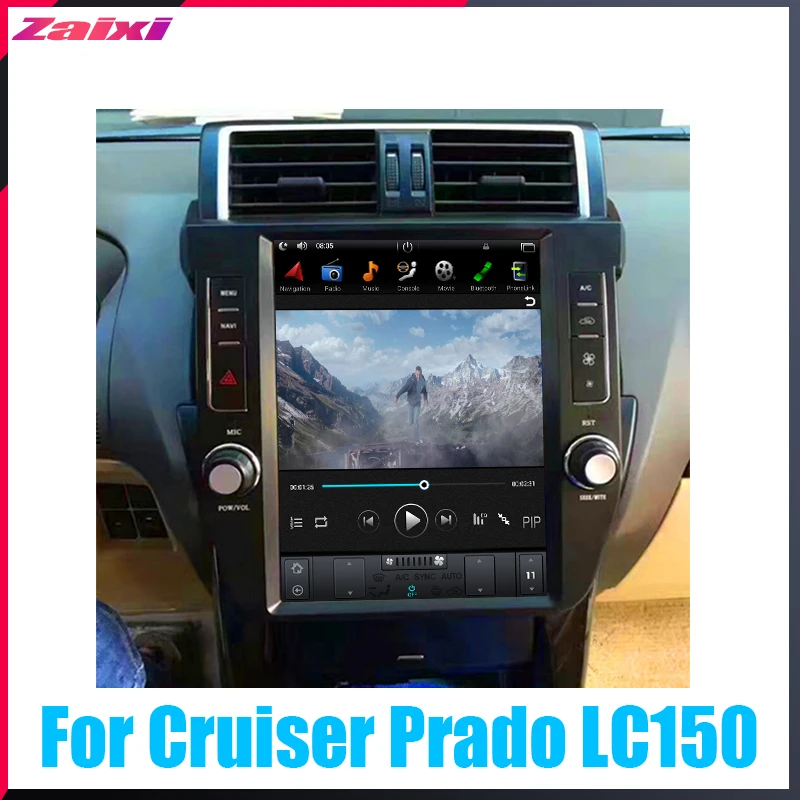 ZaiXi 12 1 &quotвертикальный экран android автомобильный gps мультимедийный Видео Радио