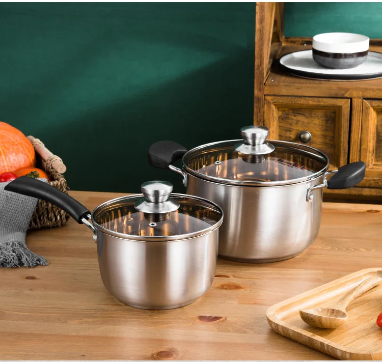 Кастрюля для молока утолщенная из нержавеющей стали 304 кастрюля детского питания
