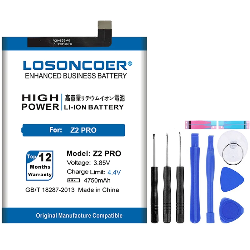LOSONCOER Z2 Pro 4750 мАч батарея для UMI Umidigi Z2/Z2 Pro Высокое качество батареи~+ Инструменты