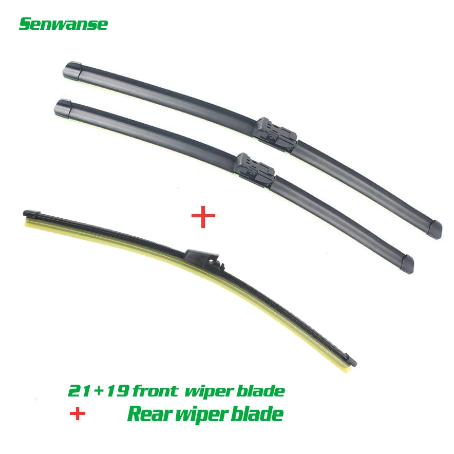 

Senwanse Front and rear Wiper Blades For Volkswagen POLO Hatchback Typ 9N3 2006-2009 Windshield Windscreen wiper 21"+19"+13"