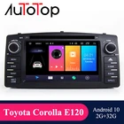 Автомагнитола AUTOTOP 2 Din, мультимедийный проигрыватель с Android 10, GPS, для Toyota Corolla E120, BYD F3