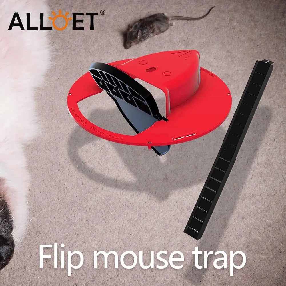 

Auto Reset Mouse Trap Slide Bucket Lid Type Flip Mousetrap Rat Catcher Humane Lethal Trap Door Style Pest Control