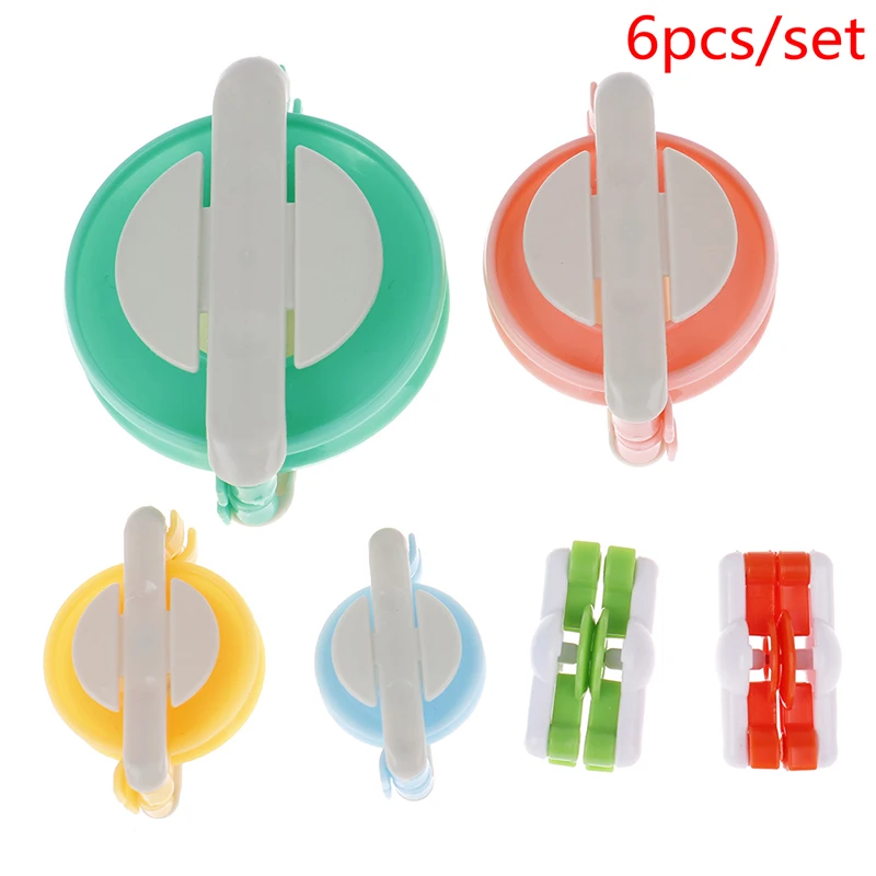 

6PCS Pompom Maker Essential Pom-pom Maker Fluff Ball Weaver Needle Craft DIY
