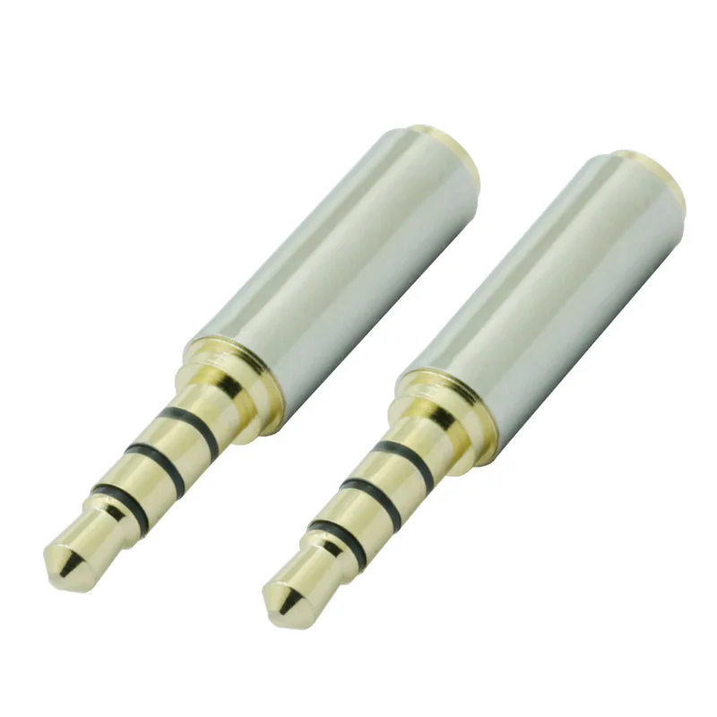 Адаптер Aduio для наушников штекер переходник 3 5 мм 2 4 полюсный соединитель TRRS 100