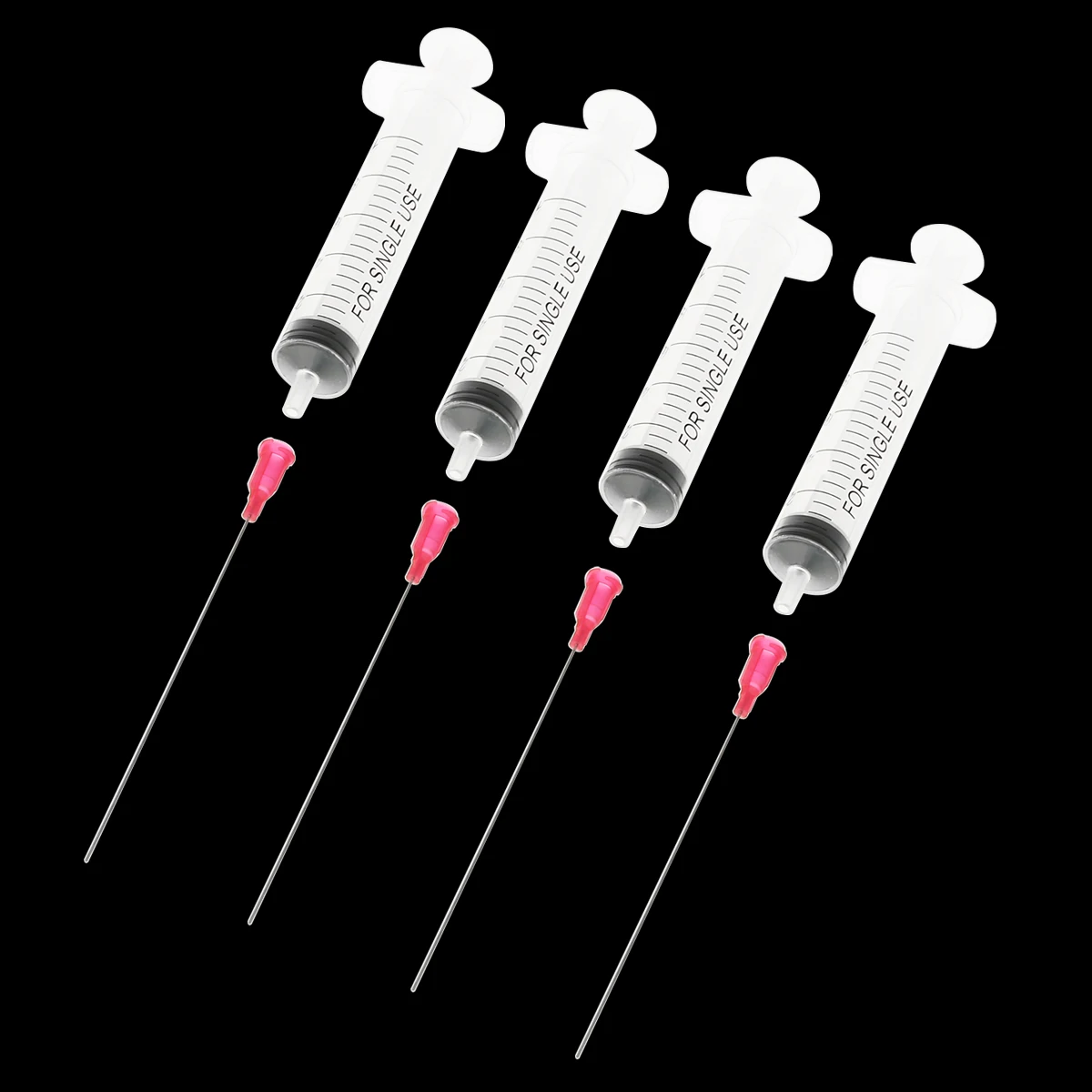 Прозрачный шприц 4 шт./компл. 10 мл прозрачный мерный инъекционный с тупыми иглами