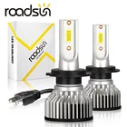 Автомобильные фары roadsun H4 H7 светодиодный H11 H8 H9 H1 HB3 светодиодный 9005 hb4 9006 9004 H13 лампы для фар автомобиля противотуманные фары 12 В 9007 K 3000K 6000K