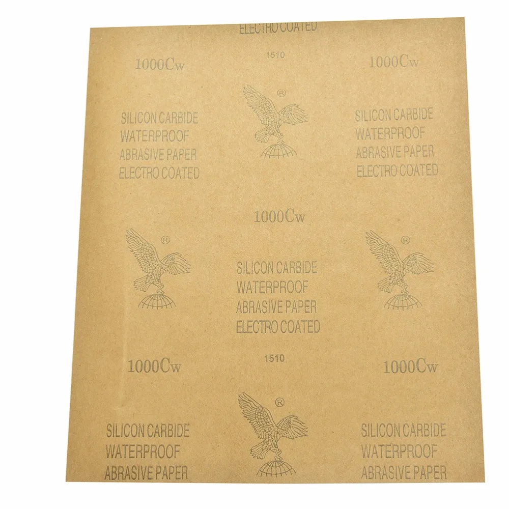 

28x23cm Waterproof Sanding Paper Wet Dry Polishing Sandpaper Grit Granularity 1000#1200#1500#2000# Metal Wood Abrasive Tool