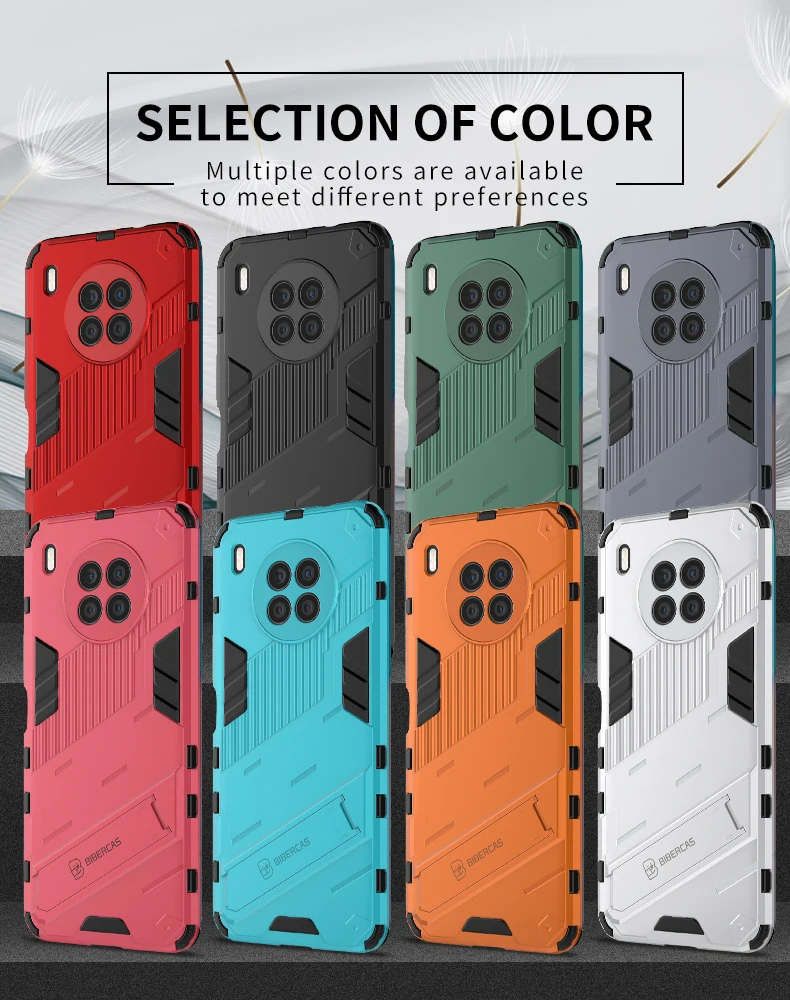 for honor 50 lite case cover for huawei honor 50 lite honor 50 coque armor shockproof holder punk phone bumper for honor 50 lite free global shipping