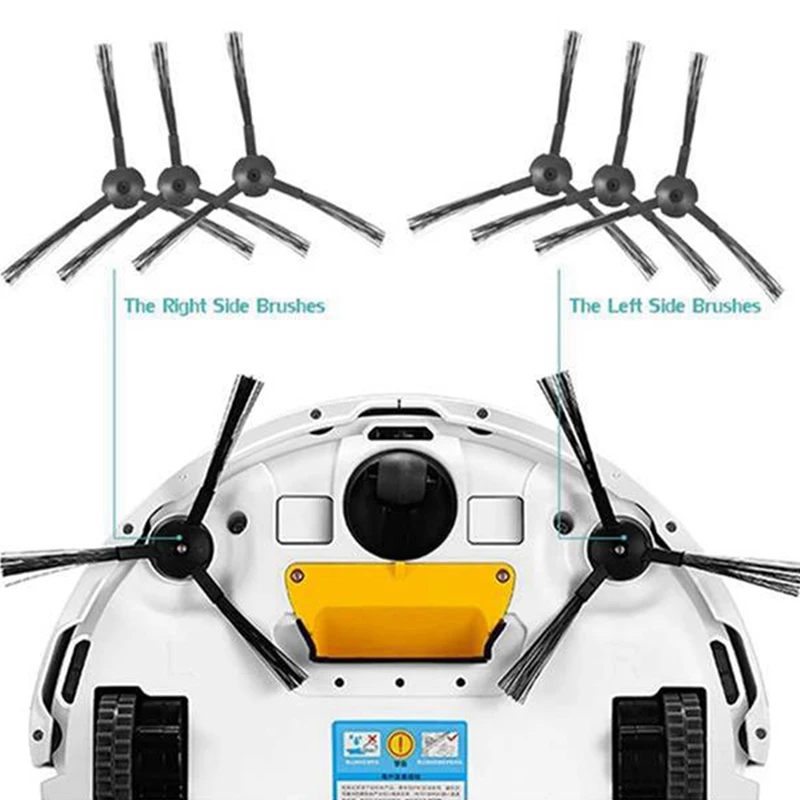 

Robot Vacuum Cleaner HEPA Side Brush Kit for Ilife V5S Pro Parts V50 V5S Dust Cleaning Sweeper Vacuum Brush, 20PCS