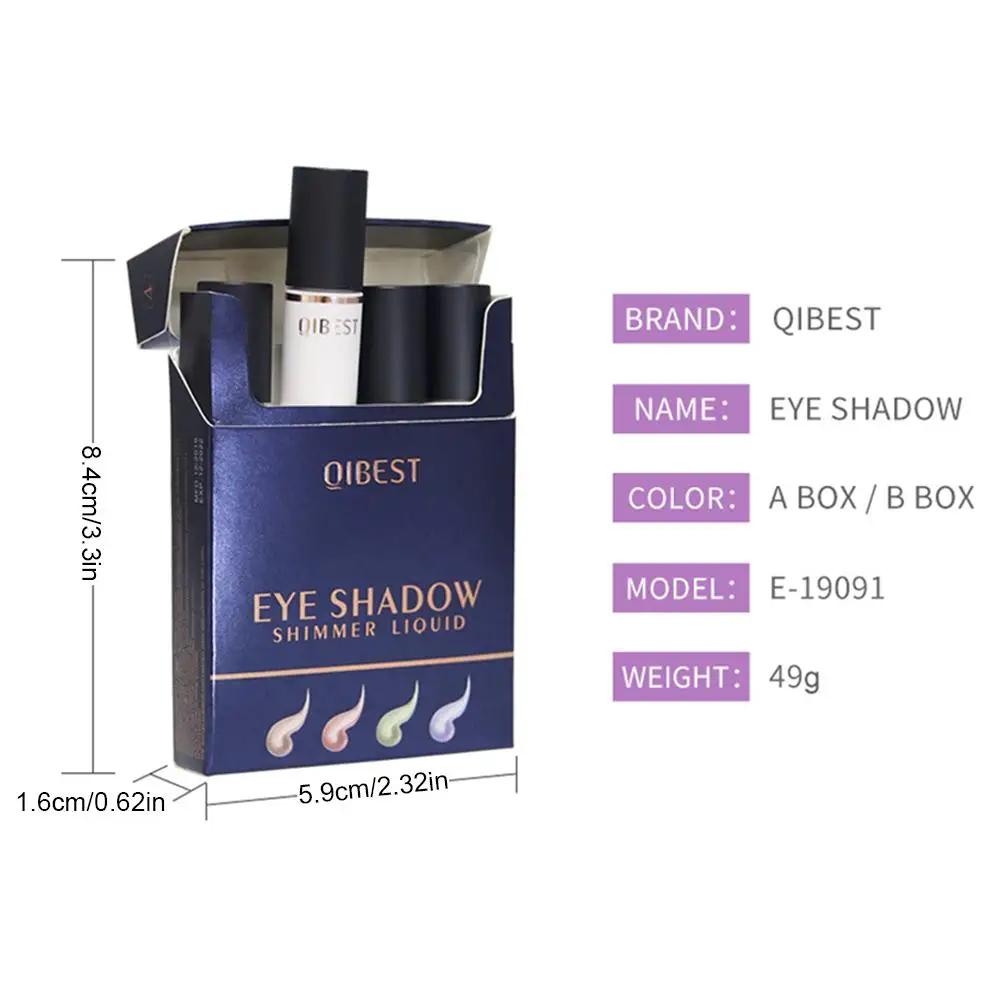 

4Pcs/Set Metallic Diamond Eyeshadow Pearly Waterproof Liquid Eyeshadow Glitter Eye Shadow Shimmer Eye Makeup