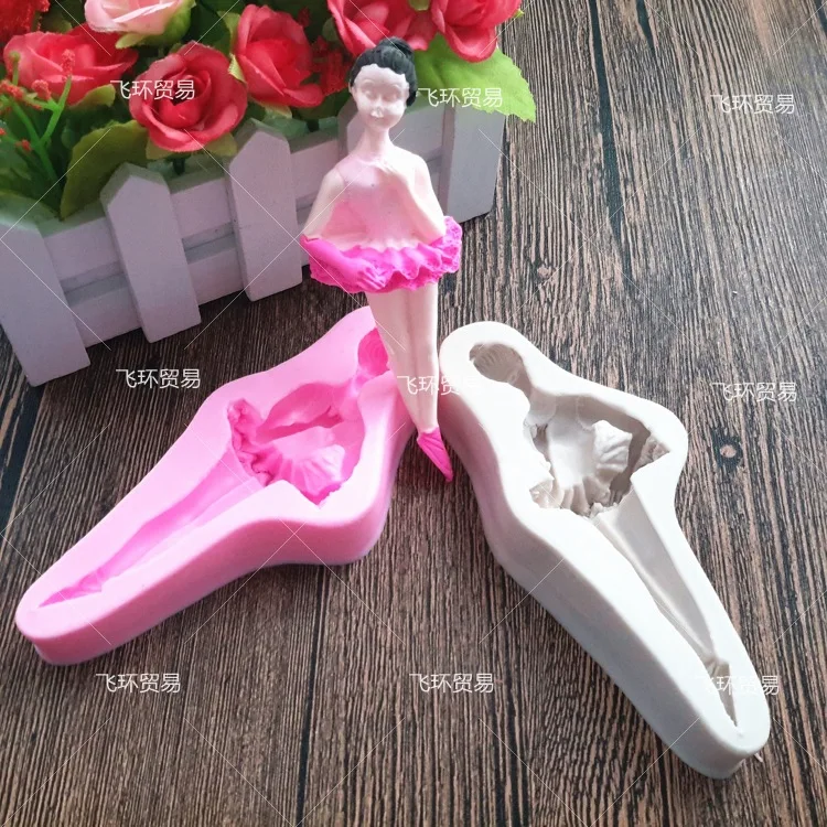 

Silicone Mold Ballet Girl Cake Chocolate Mold Handmade Soap Candle DIY Baking Kitchen Tools Accessories