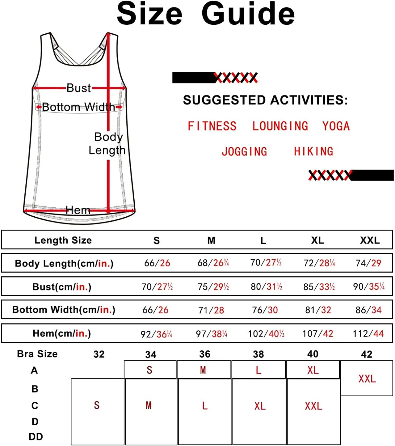 

Women Yoga Sports Tops Bra Vest-Workout Tank Built in Bra - Strappy Athletic , Exercise Running Gym ShirtsQuick Dry Slim Fit