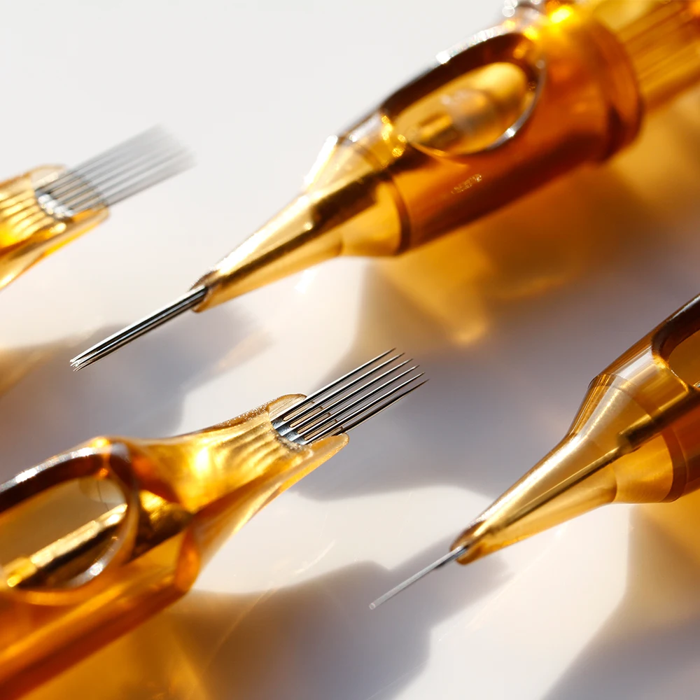 Новая одноразовая стерилизованная безопасная тату игла RL RS RM M1 для перманентного