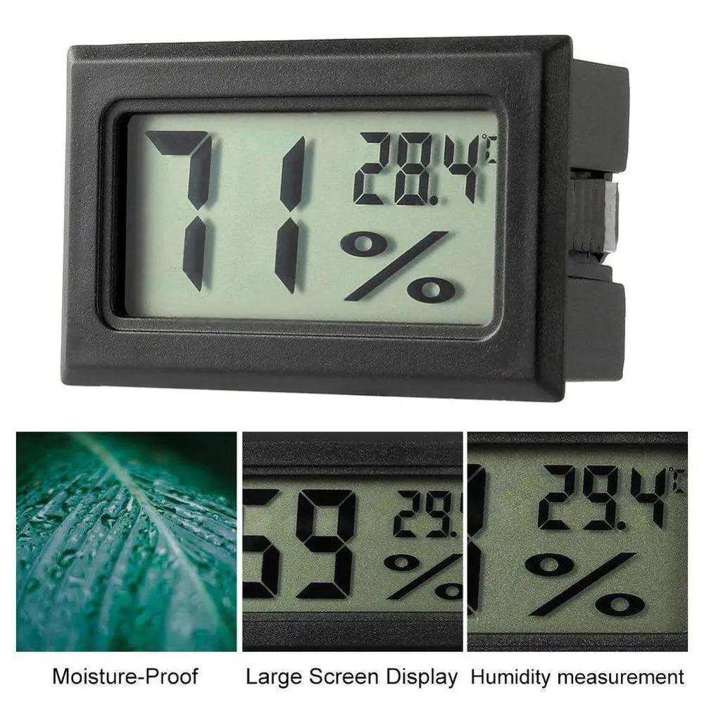 1pcs Mini Digital LCD Indoor Convenient Temperature Sensor Humidity Meter Thermometer Hygrometer Portable Gauge | Безопасность и