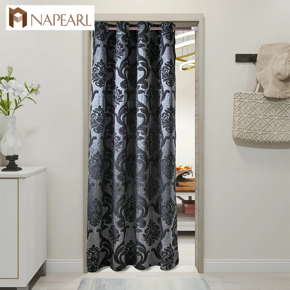 1 шт. шторы на дверь Европейский Цветочный Жаккард|Занавески| |