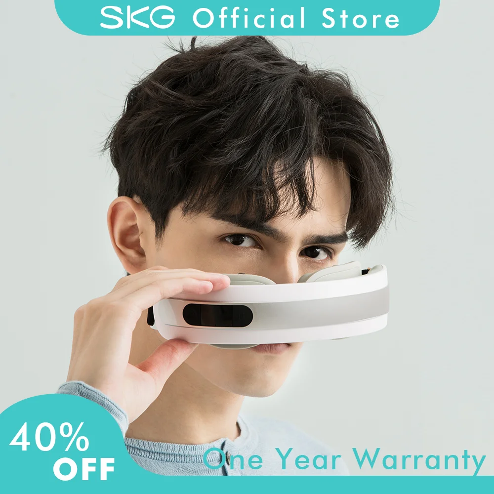 SKG массажер для глаз 4D умная подушка безопасности вибрация инструмент ухода за