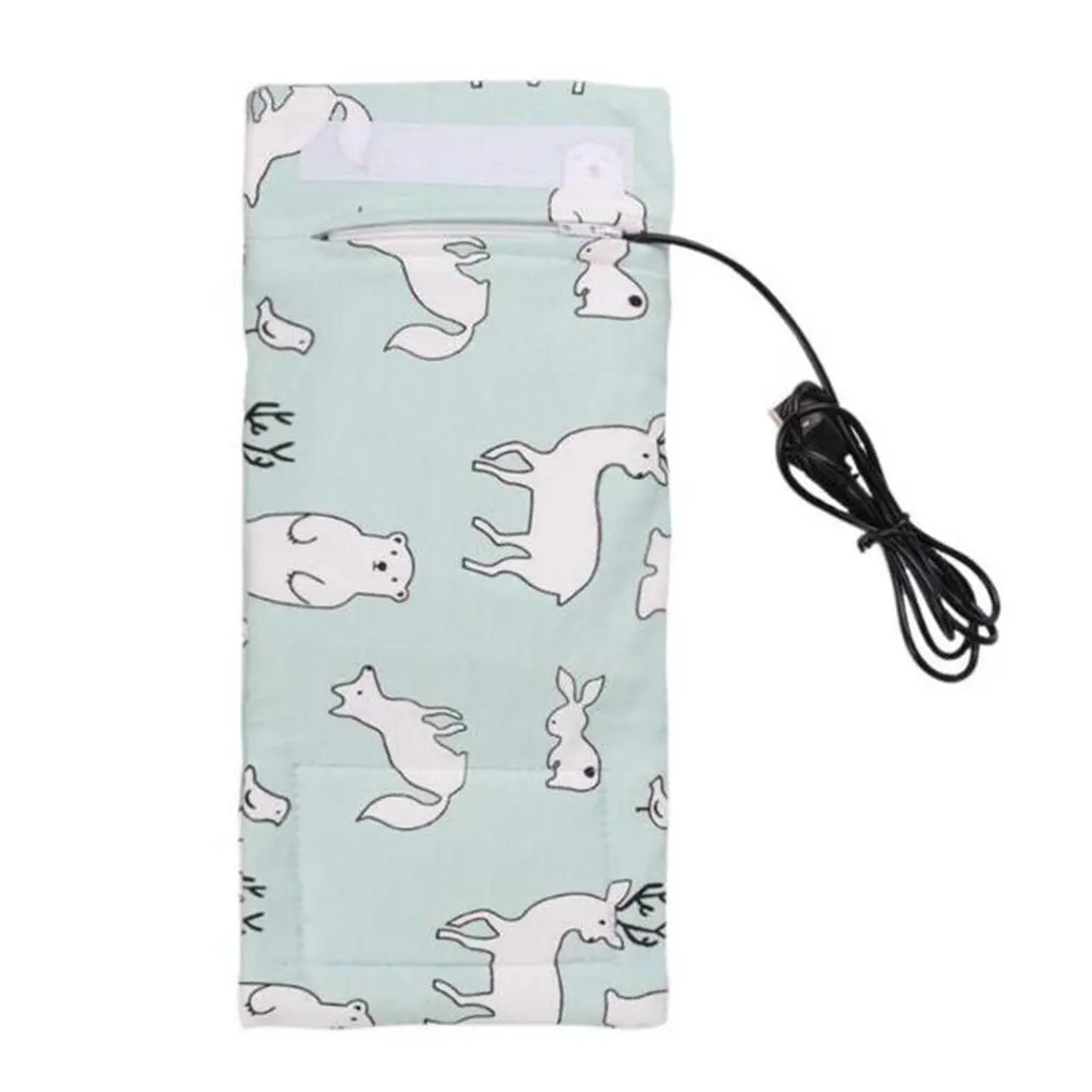 

USB Milk Water Warmer Travel Stroller Insulated Bag Baby Nursing Bottle Heater practical portable