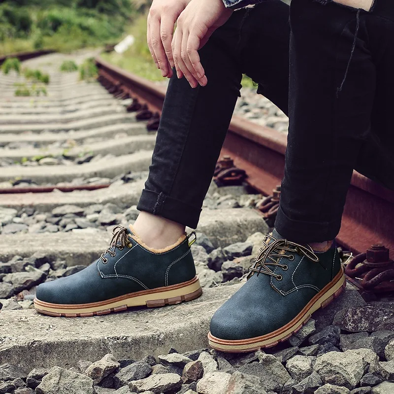 Reetene/ботильоны на меху зимние ботинки шнуровке водонепроницаемая обувь теплые