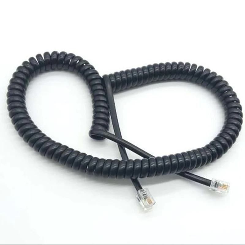 0 5 м длинная телефонная линия выпрямление 3 микрофона приемная разъем RJ22 4P4C