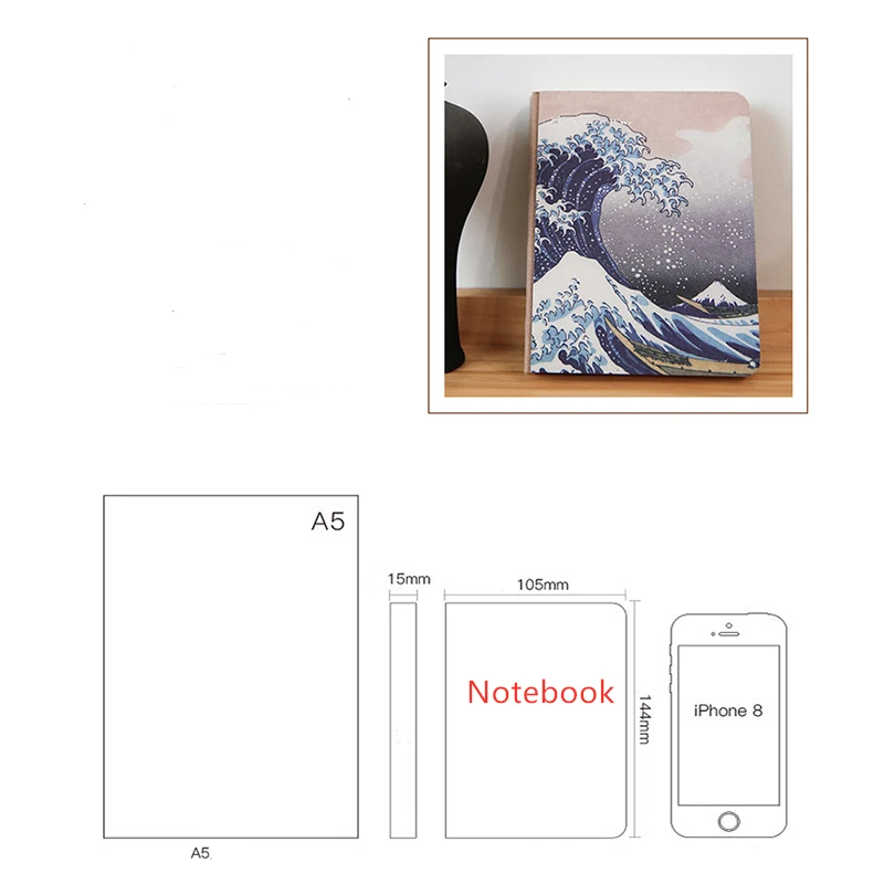 Master Painting Series Creative Van Gogh Monet Art Literary Hand Notebook Van Gogh Monthly Planner Agenda Organizer Cute Travel