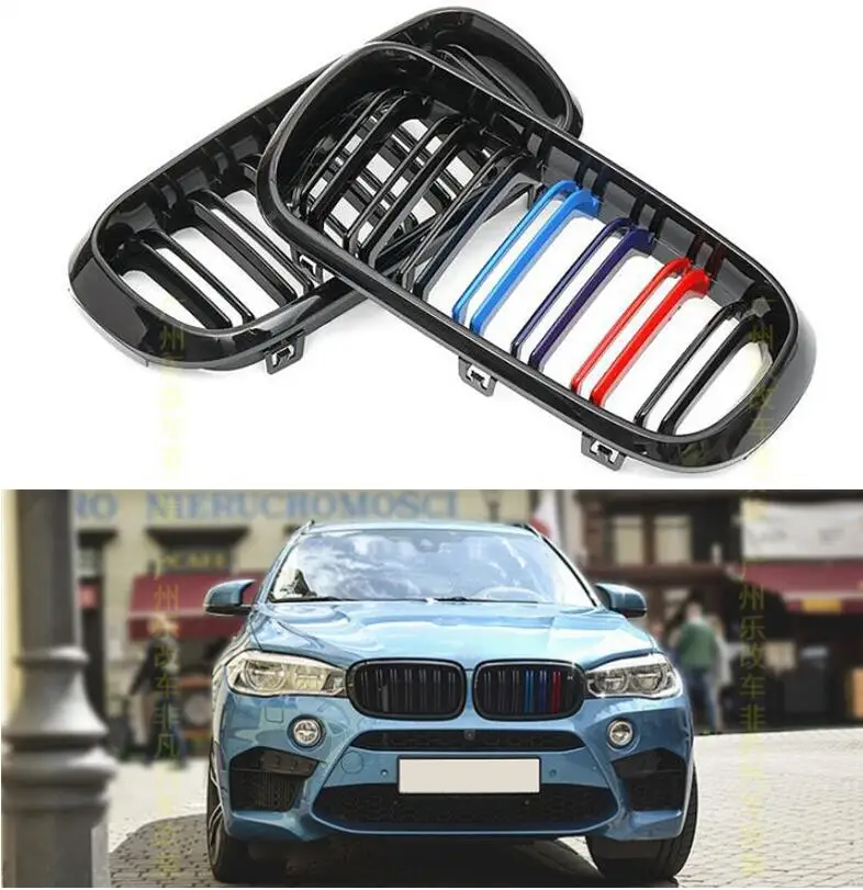 ABS сетчатые решетки для переднего бампера автомобиля BMW X5 X5M F15 X6 X6M F16 2014 2015 2016 2017 2018