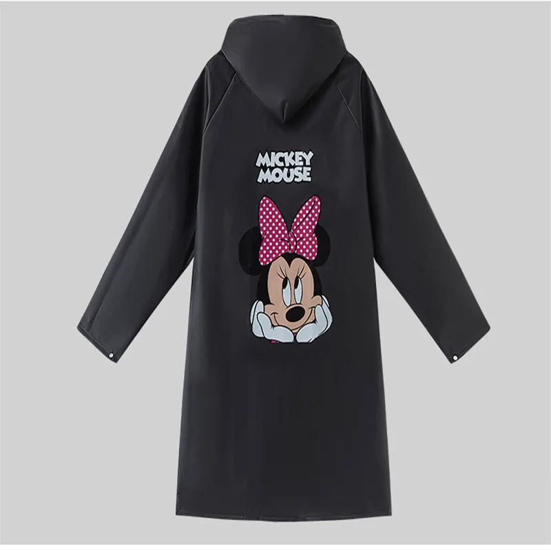 Куртка женская непромокаемая прозрачный дождевик с Микки и Минни для взрослых