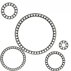 WS2812B Pixel индивидуально адресуемое кольцо WS2812 816243545 светодиодные модули светильник вое кольцо полноцветные круглые светодиодные модули