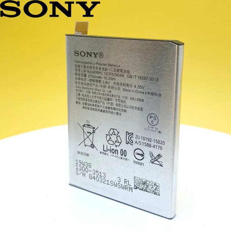 Sony-bater&iacute;a 100% Original para tel&eacute;fono m&oacute;vil, 2700mAh, LIP1624ERPC, Sony Xperia X, F8131, F8132, &uacute;ltima producci&oacute;n, bater&iacute;a de alta calidad-2