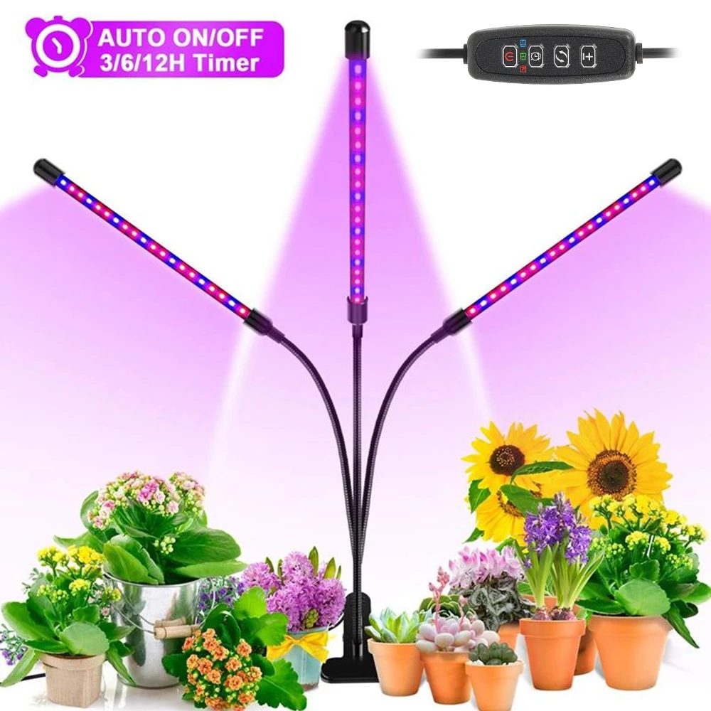 Светильник для растений полного спектра с USB зажимом светильник роста 3 27 Вт
