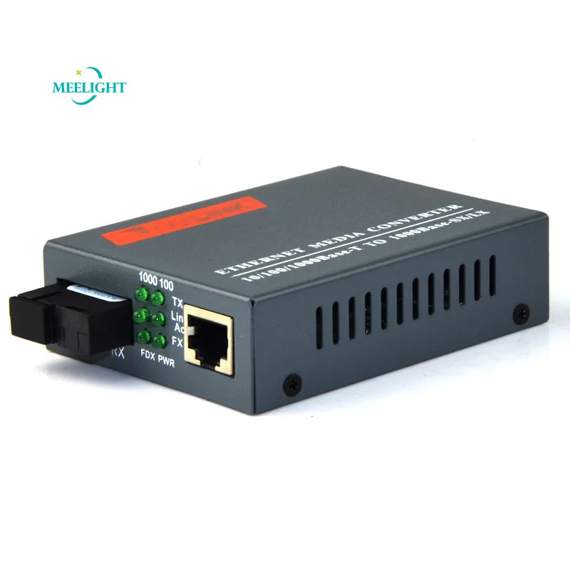 1 пара однорежимных гигабитных оптоволоконных трансиверов однорежимный