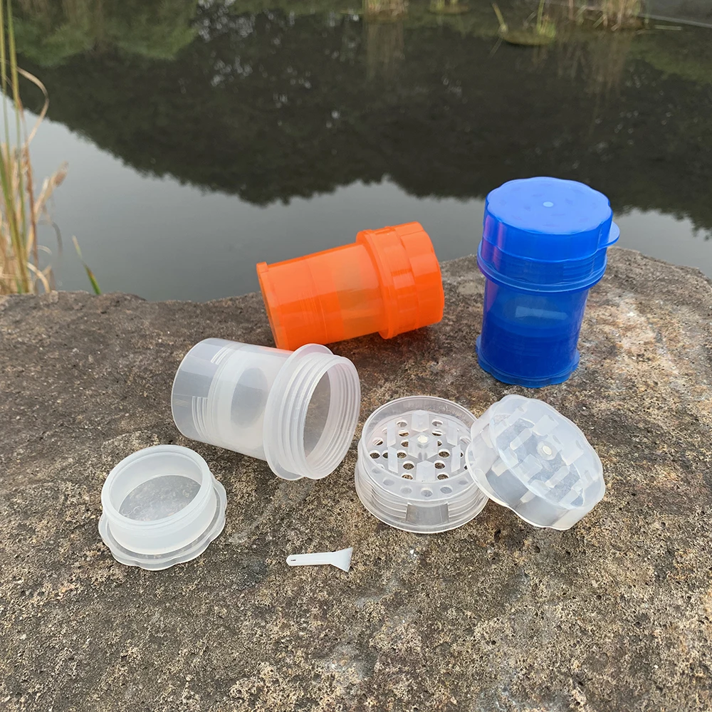 

HONEYPUFF Plastic Tobacco Herb Grinder Smoking Pipe For Smoke 58MM 4Layer Plus Big Storage Container Crusher Smoking Accessories