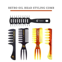 salon retro oil hair comb mens trimming beard comb nine rows head massage styling comb barbershop styling tool