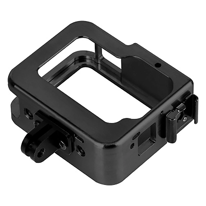 hot for gopro hero 8 cnc aluminum alloy housing shell case protective cage cooling frame free global shipping