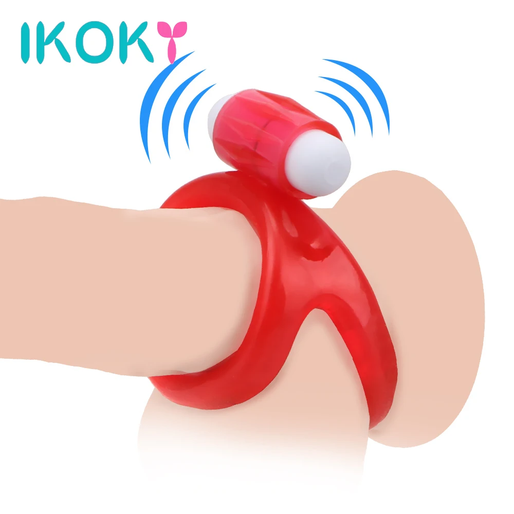 Кольца для пениса IKOKY эротические бриджи двойное кольцо мужские секс-игрушки