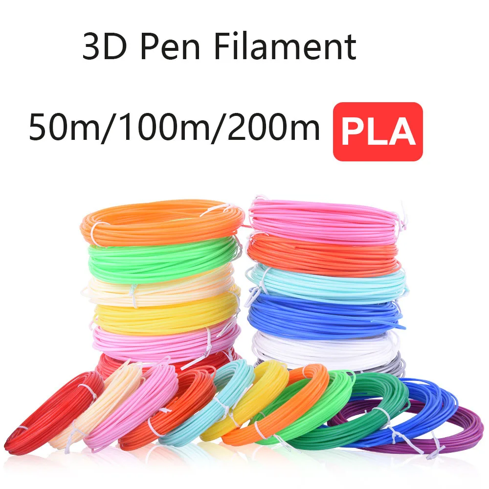 50/100/200 метр 3D ручка специальное 1 75 мм PLA Синтетическая нить 3d пополнения чернил