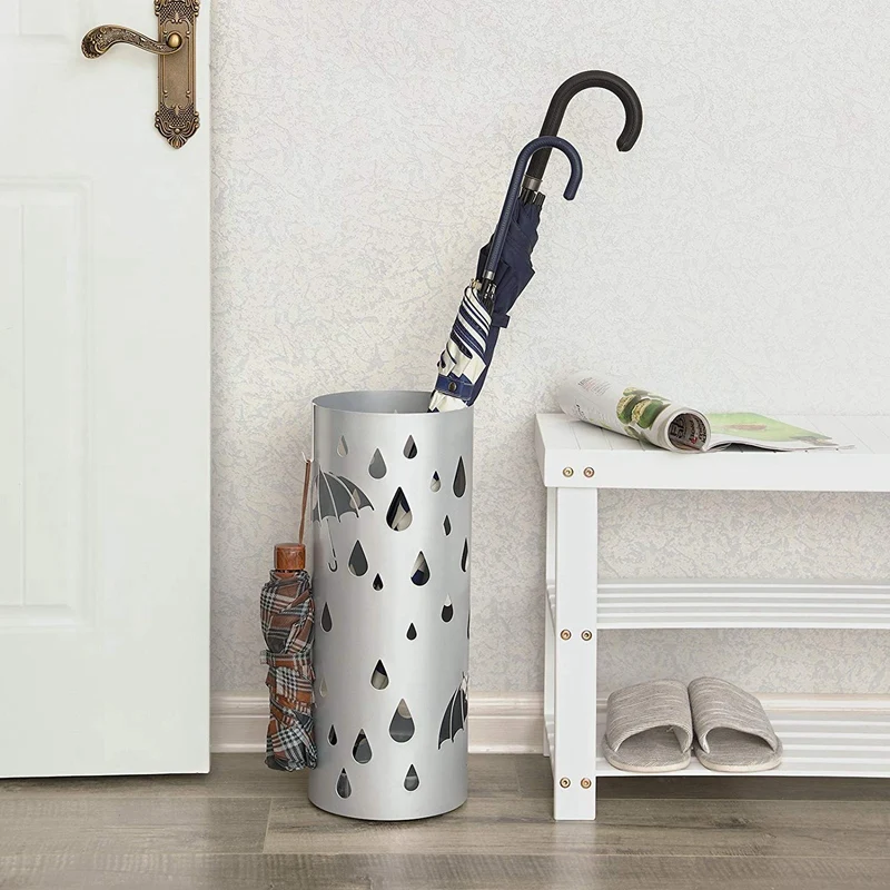 

Metal Umbrella Holder, Round Umbrella Stand Rack, Umbrella Storage Bucket