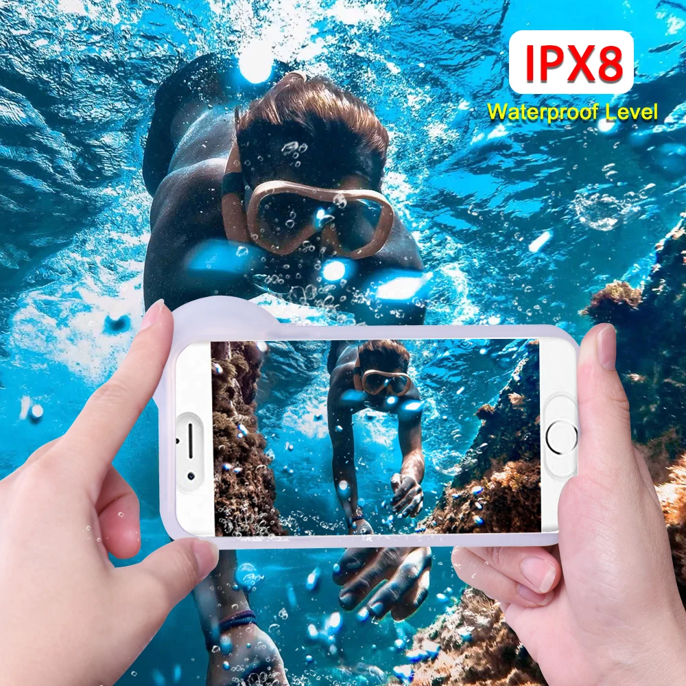 phone case for iphone 11 11pro 11pro max waterproof phone housing 60m underwater protective cover for diving new arrivals 1pc free global shipping
