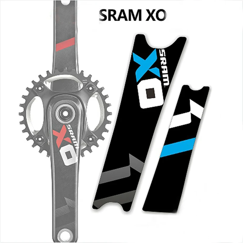 1 пара SRAM X0 модными принтами XO рукоятки стикеры горный велосипед MTB наклейка с