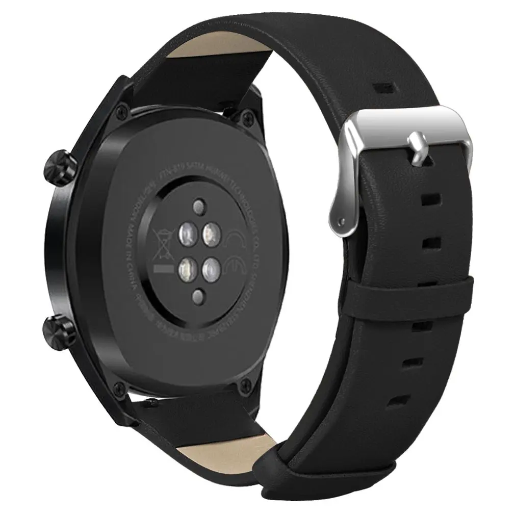 Верхний слой кожаный ремешок для huawei Watch GT Ticwatch Pro на запястье браслет цепочке