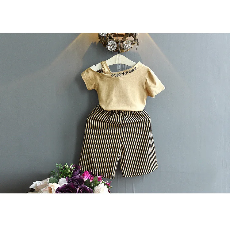 Одежда для девочек комплекты из 2 предметов новинка 2020 летняя детская