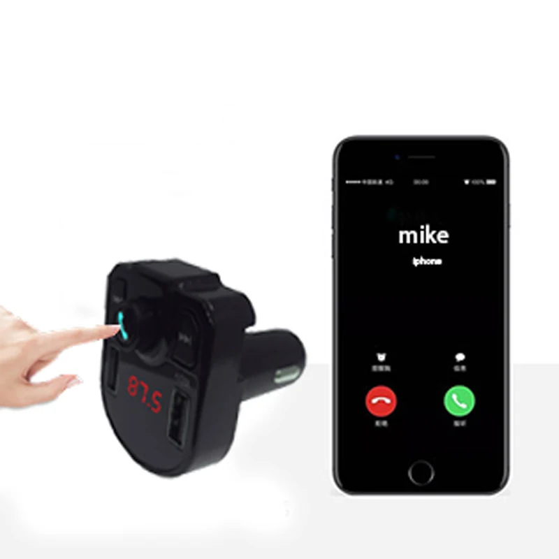 

Автомобильный беспроводной FM-трансмиттер с ЖК-дисплеем и mp3-плеером