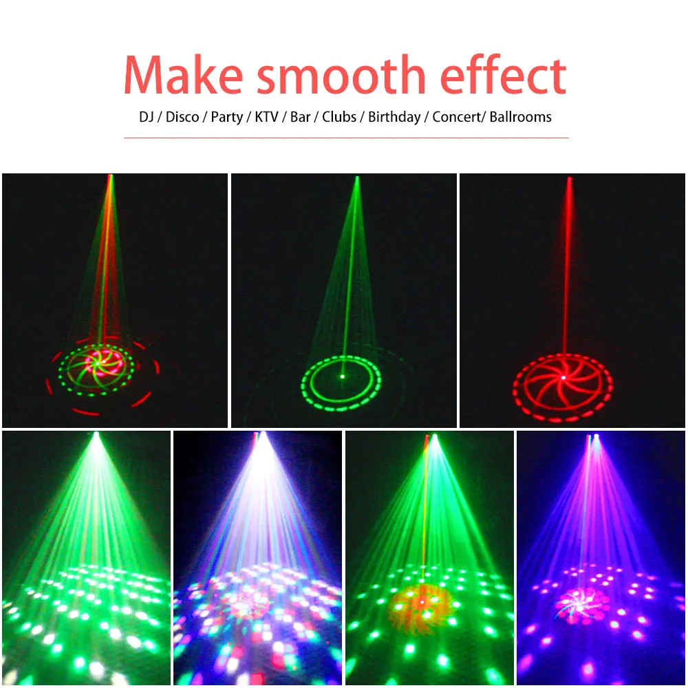 

RGBW DJ Laser Light Decoration System Party Lighting 11CH DMX Sound Control Disco Stage Leds Show Bar Dance Stage Led Lighting