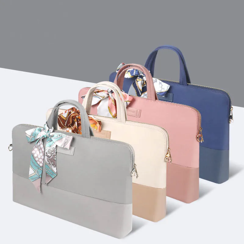 

Shockproof Women Laptop Bag 14-inch-Macbook Pro 15 Laptop Cover for-Macbook Air 13 Waterproof Shoulder bag briefcase 15.6-inch
