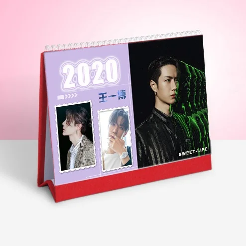 C Xiao Zhan Wang Yibo Star Character Calendar Chen Qing Ling настольные календари ежедневник расписание,01-,12 - Цвет: C