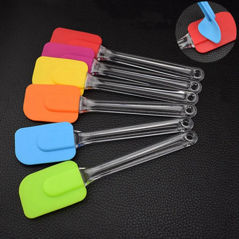 

Kitchen Utensil Pastry Tools Silicone Spatulas Baking Scraper Cream Butter Handled Cake Spatula Cake Cooking Tool