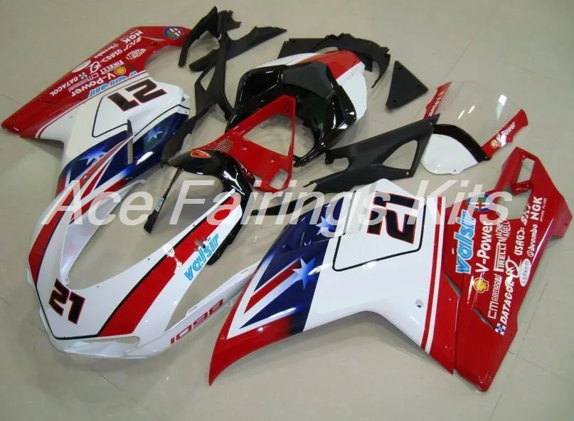 

New ABS Injection Mold Bodywork Full Fairings kits Fit For Ducati 1098 848 1198 2007 2008 2009 2010 2011 2012 custom 21