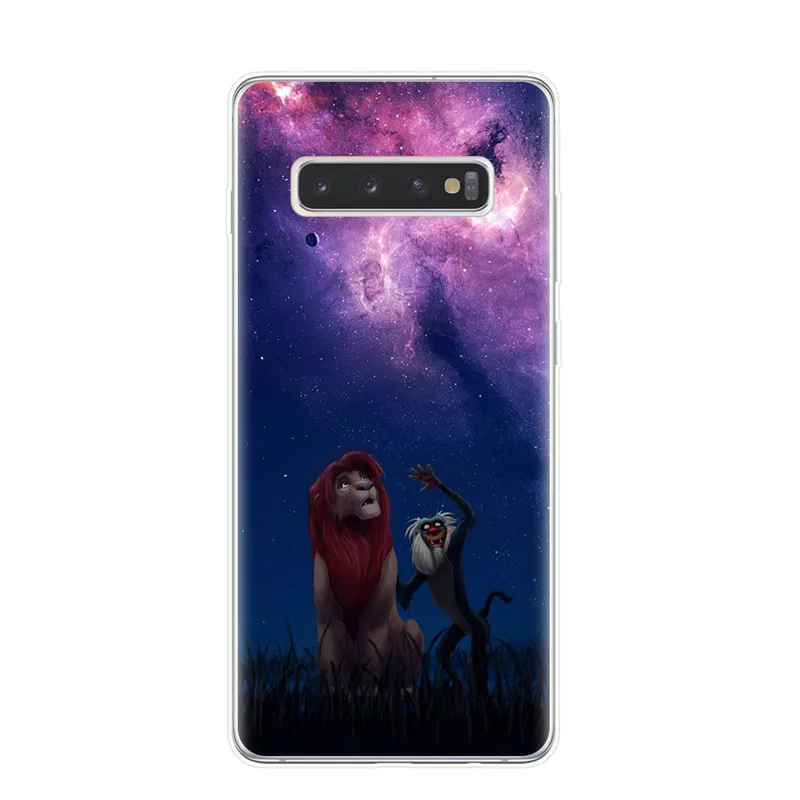T3581 Роскошный чехол для телефона Lion King nala simba timon для samsung Galaxy S10 S9 S8 Plus S6 S7 Edge S10E Lite 5G Мягкий ТПУ чехол Капа Etui - Цвет: T3581