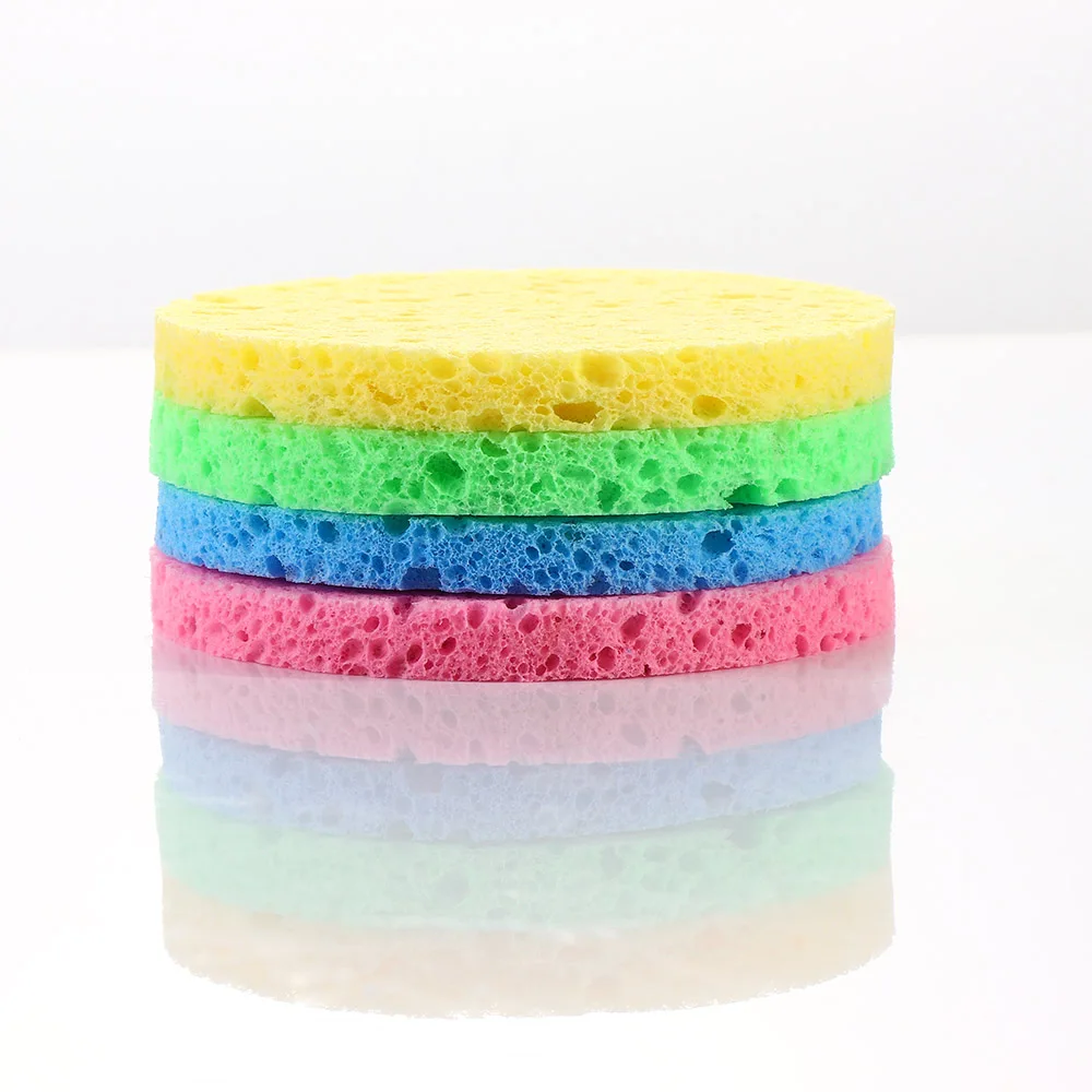 Очищающая губка компресс натуральная древесная масса целлюлозная для лица