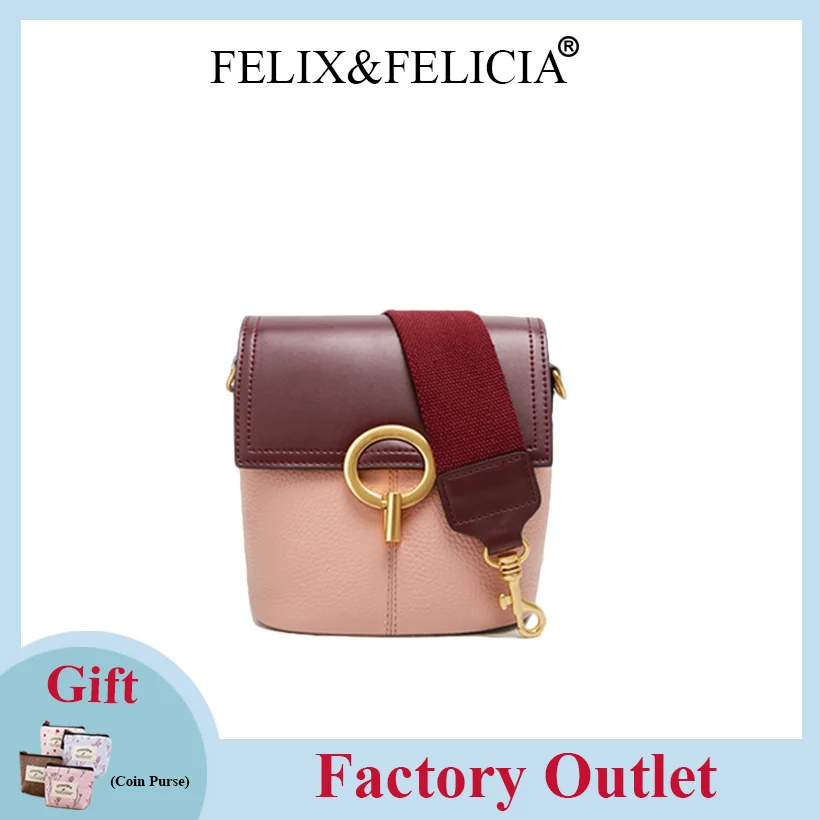 

FELIX&FELICIA Factory Brand Fashion Shoulder Bags Women 2021 High Quality Genuine Leather Ladies Crossbody Classic Messenger Bag