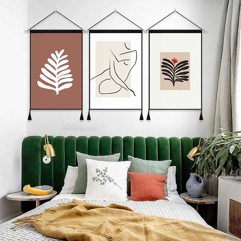 

Nordic Ins Tapestry Decorative Painting Living Room Wall Hanging Cloth Art Wall Cloth Wall Background Fabric Entrance